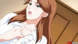 Kinkyson Makes Horny Mommy Swallow His Huge Rod Hentai Anime Pornmega