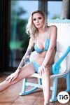 Che Mcsorley Shooting in Sexy Blue Lingerie