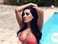 Ann Denise Teasing by the Pool