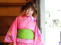 Asian geisha Taeko Idols is teasing with her hairy pussy and wonderful round butt