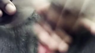 Ebony Babe Plays with her little Tight Pussy | EbonySkittles