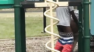 Caught Couple Fucking in Park