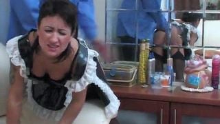 Owner punished the maid for theft