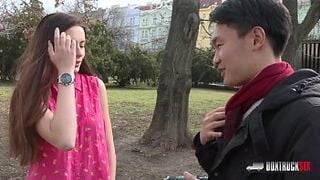 Hot Victoria J's having passionate sex in our truck