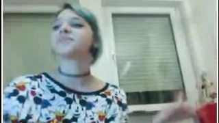 Cute Omegle Girl Plays the Game x