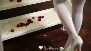 PureMature - Brunette Brooklyn Chase sucks and fucks her mans dick