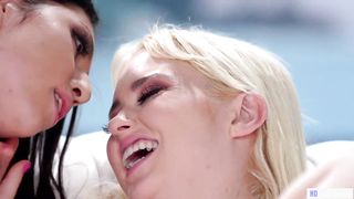 Squirting pussy for birthday! - Chloe Cherry and Judy Jolie - Girlsway