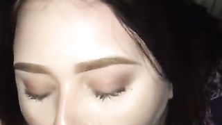 Curvy White Teen Sucks her first BBC