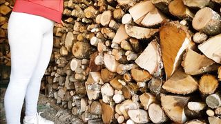 Outdoors in the Countryside almost Caught, Orgasm Interrupted ... Nooooo