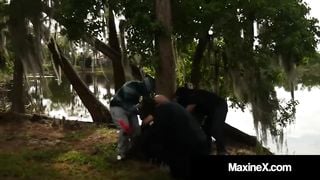 Cambodian Cop Maxine X Fucked By 7 Big Black Zombie Cocks!