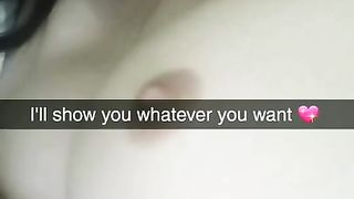 Cheating Girlfriend on Snapchat and gets Filled with Cum