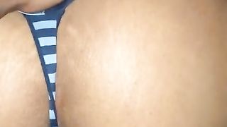 Put her Panties to the Side as she Creams