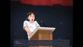 Summertime Saga - miss Dewitt Blowjob Scene with Sound