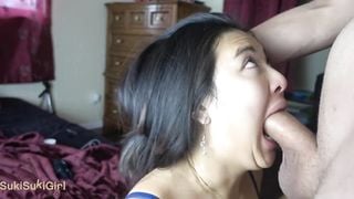 THROATPIE for my Asian Girlfriend ! @sukisukigirl Blowjob Master