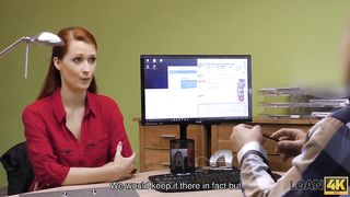 LOAN4K. Loan porn of Isabella Lui who hypnotizes manager with tits