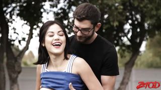 Brunette Cheerleader Kendra Spade gets Fucked Hard from behind