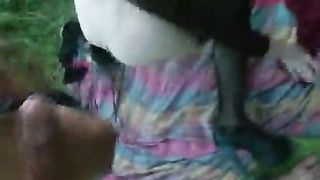 Big tits girl in fishnets fucked