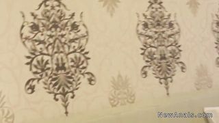 Stunning blonde anal banged pov