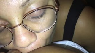 Mmm she makes my Pussy so Wet when she Sucks on my Big Tits