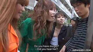 Asian thug bitches having their way with the nerd