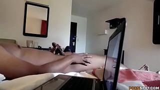 Flashing dick to maid and then she fuck him