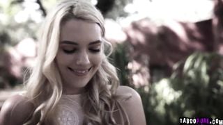 Sexy teen Kenna James moved to a new house and got spied by this pervert neighbor and blackmailed to fuck her tight teen pussy.