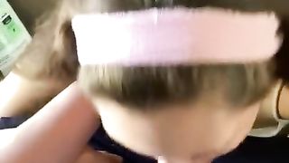 Homemade Amateur all Natural Young GF Blowjob/facial