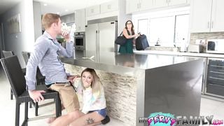 My Petite Step Sister taking Big Cock and Creampie