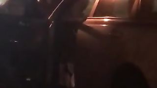 Security Fucks MILF behind the Club