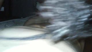 Black girl white guy fun on the couch