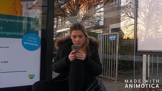 beautiful teen blond taking pics of my bulge