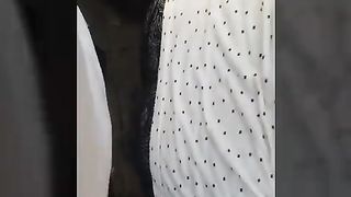 Encoxada 2019 amazing !! Huge dick candid Ass hijab grope