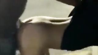 White Chick gets BBC in Parking Lot