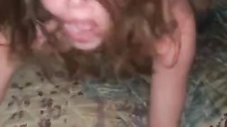 White Bitch taking that Mfr!!!