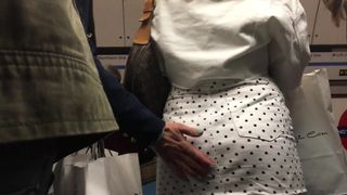 Candid Walk 44 -  Mini Skirt Teen