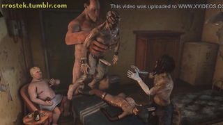 Lulu fucked hard in 3D monster porn animation