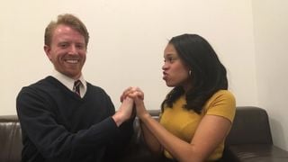 I Hold Hands with Ebony GF as she Talks about her Day