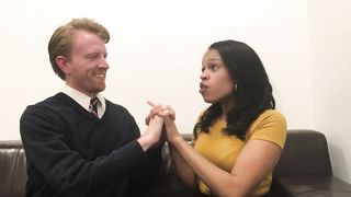 I Hold Hands with Ebony GF as she Talks about her Day