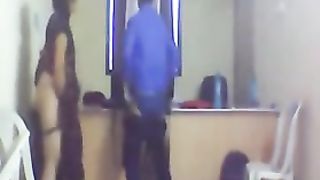 Desi cute aunty fuck by me again in office