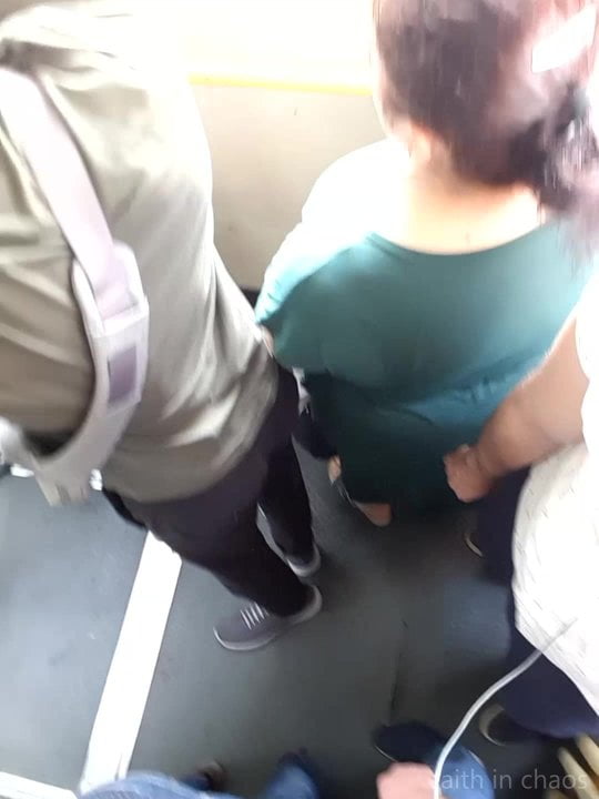 GROPED and HUMPED. Fat lady suddenly had a lucky day