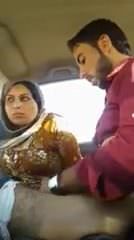 arabic aunty fucking on car