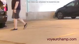VoyeurChamp.com Upskirt Wife Heather Public Pussy Flashing!