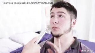 Surprised Mother Masturbating gets Fucked by her Stepson