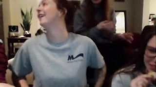 Omegle Tattooed Group of Girls Flash Topless and Panties with Sound
