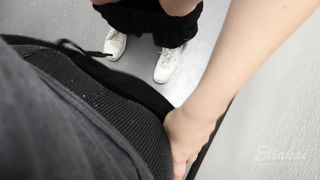 Risky Public Flashing Leads to Fucking GF in Change Room - Amateur EllaKai