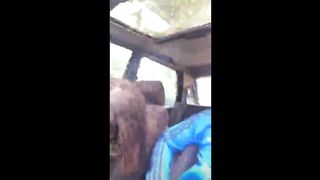 French Amateur blowjob Public  in a car on periscope