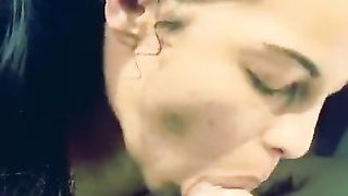 Latina Cheating on Boyfriend gives best Blowjob