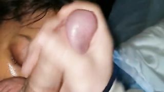 Side Chick Likes Cum on her Face Watch the end