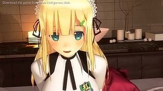 Busty teen Hentai Maid gives amazing blowjobs!