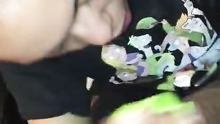 Latina Sucking and Swallowing my Cum CUM SHOT (Included)